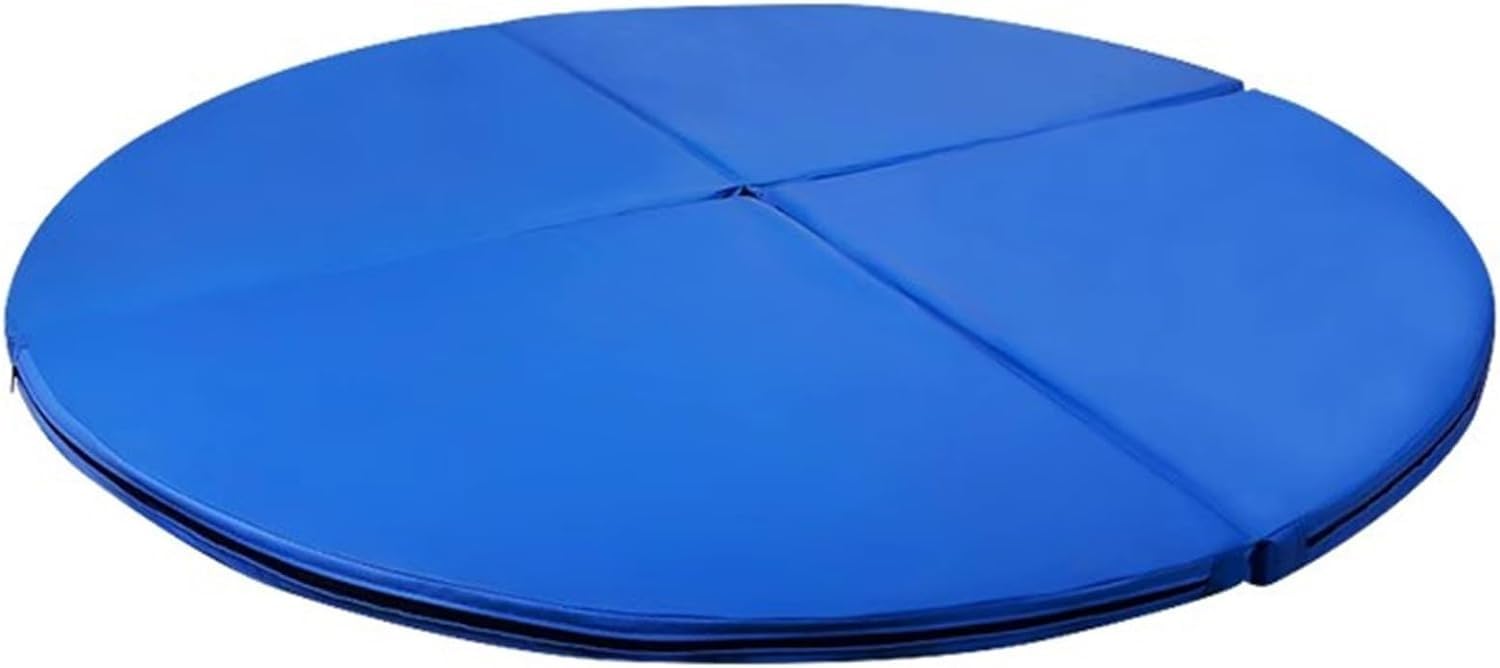 AYCDL Pole Dancing Pole for Home Spinning Dance Pole Pole Crash Mat Thick 5cm, Portable Foldable Round EPE Foam Safety Padding for Dance Pole 45mm Spinning Dance Pole,Blue-160cm/5.2ft/63in