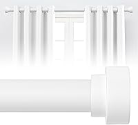 Vista 8 de Paquete de 2 barras de cortina doradas para ventanas de 30 a 42 pulgadas (2.5-3.5 pies), barras de cortina resistentes de 1 pulgada de diámetro