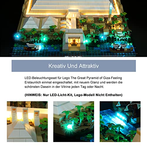 LED Light Kit for Lego Cheops Pyramid (without Lego Set, Only Lights) - Image 4