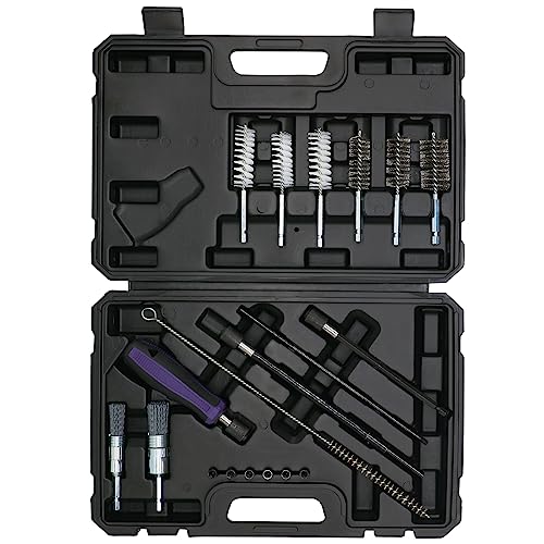 Kit Nettoyage Injecteur 19 pcs avec brosses acier et nylon pour puits et sièges