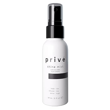 Prive Weightless Shine Micro Mist - Frizz Smoothing Hair Spray - Thermal Protection Styling Aid - Heat Protectant Spray for All Hair Types - 59ml 2oz