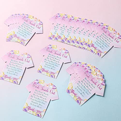 Sinmoe 300 Pieces T Shirt Washing Instructions Cards Customer Direction Shirt Care Wash Instructions Cards Small Business Supplies for Home Business Gifts - Image 6