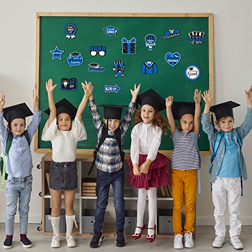 16 Pcs Graduation Magnets We Are So Proud Of You Graduation Refrigerator Magnets Class Of 2023 Graduation Done Magnets Stickers Grad Party Favors For School Office Refrigerator Laptops Locker (Blue) #TOP6