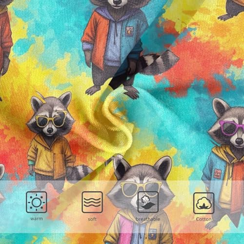 Joisal Colorful Girls Underwear Toddler 2t Cotton Panties Little Girl Cool Raccoons Colorful Kids Briefs Undies3