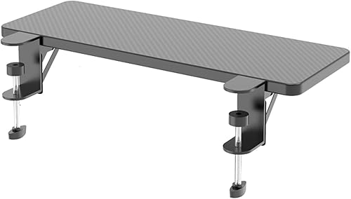 Y&J Mesa plegable para teclado, cajón debajo de la mesa, abrazadera ergonómica para bandeja de extensión de escritorio, para el hogar u oficina,