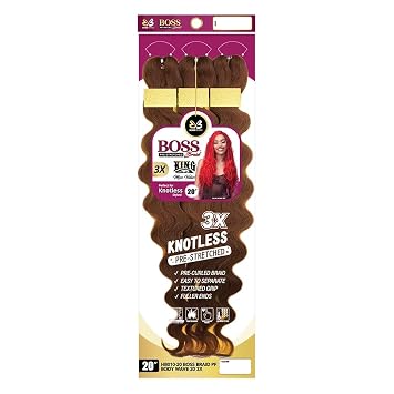 BOBBI BOSS Pre-Feathered Braid 3X BODY WAVE 20" 1-Pack, 27 Honey Blonde
