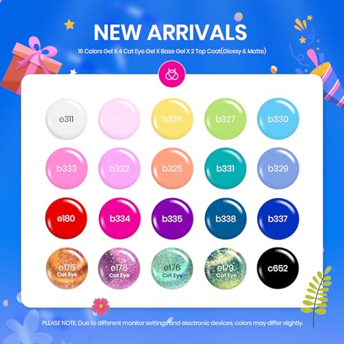 Save 60% on Beetles Gel Nail Polish Set - 20 Colors Cat Eye Kit - Image 2