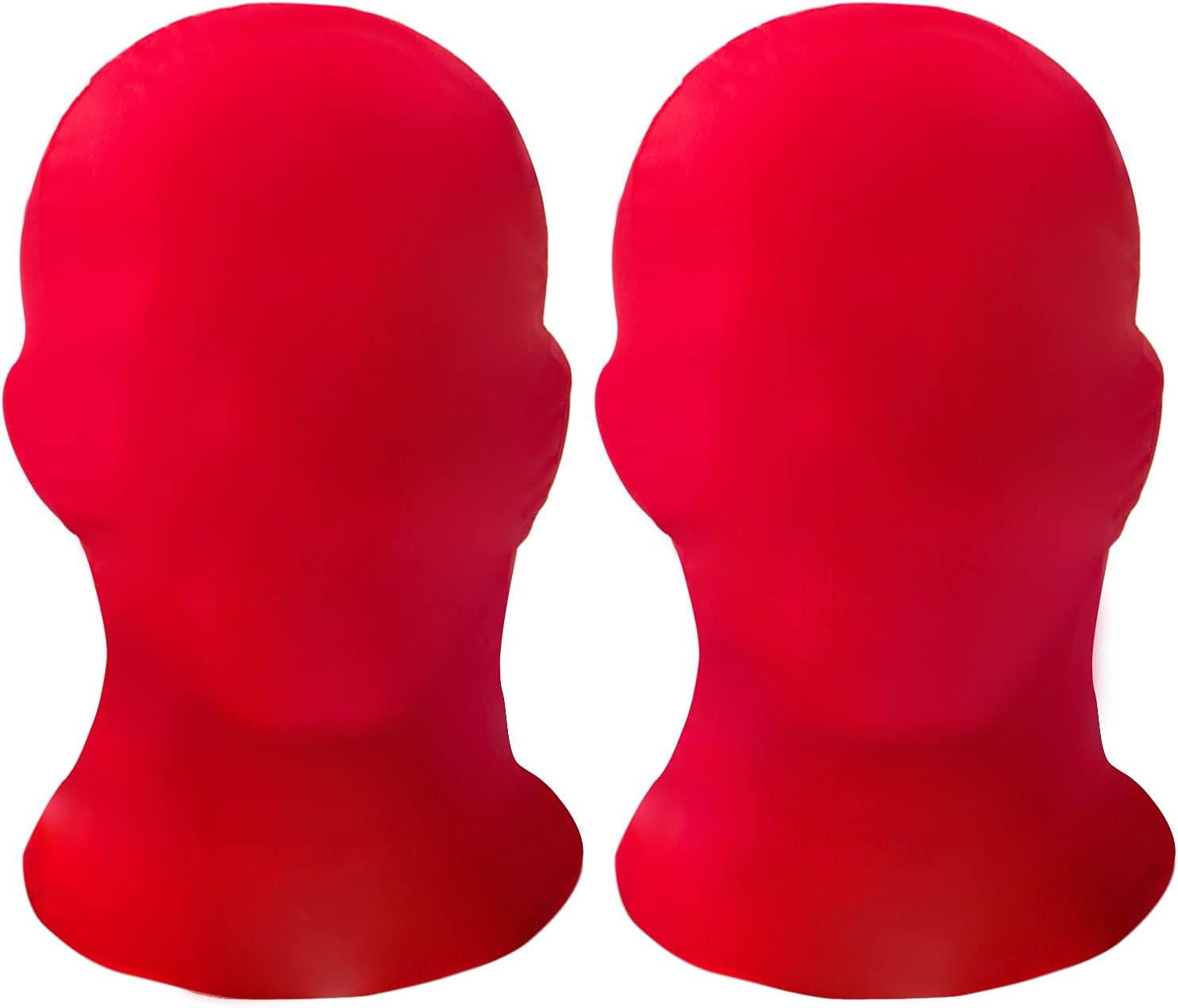 2 Pieces Full Face Mask, BW 2nd Skin Masks,Halloween Spandex Hood for Unisex Cloth