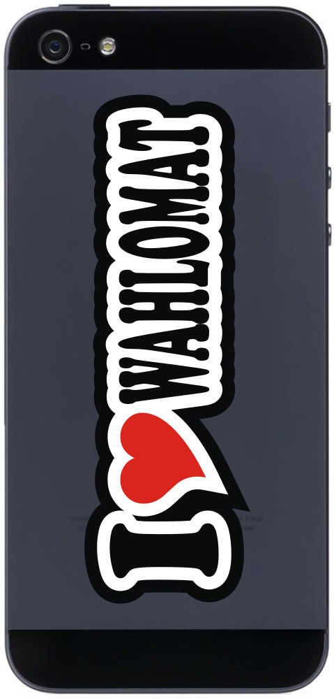 Indigos UG Telefonaufkleber "I Love Maya" – Runder Handy-Sticker Für Die Rückseite, 70 Mm