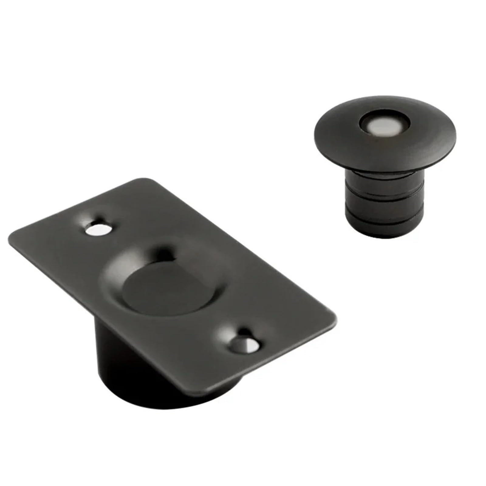 Butée de porte magnétique anti-claquement en laiton blanc fixation sol
