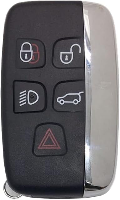 Kelay 5 Button Range Rover Key Cover Fob Replacement for Range Rover Sport/Evoque/L-and Rover Discovery 4 / Freelander Remote Car Key Fob Case