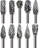 Mars-Rock 10Pcs 1/8' Shank Carbide Burr Bits...
