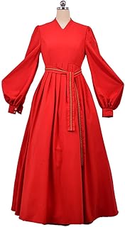 Princess Bride Costume for Women Red Wedding Dress Buttercup Cosplay Halloween Costume - Buy now