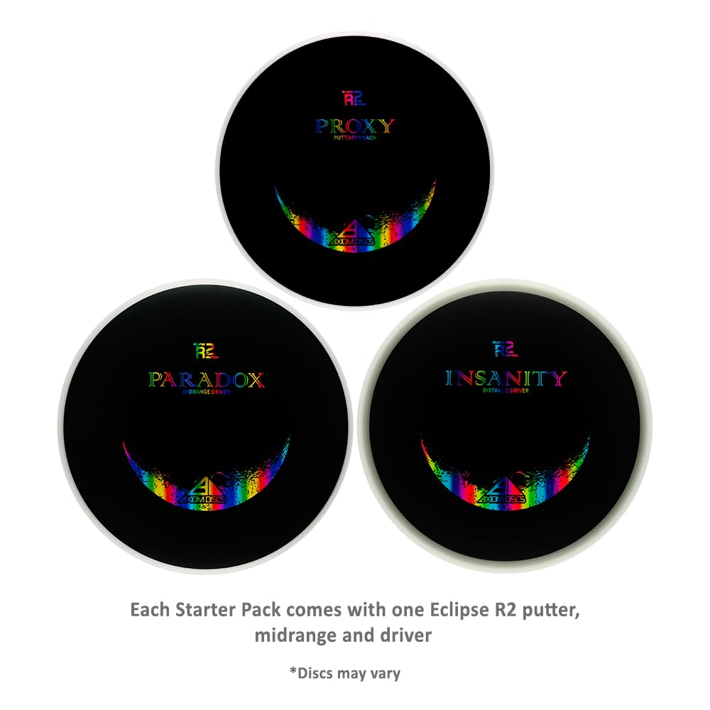 Axiom Discs 3-Disc Eclipse R2 Disc Golf Starter Set (Colors and Models May Vary)