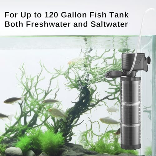 image for SainSmart XpertMatic Aquarium Filter for 70-120 Gallon Tank, Internal 