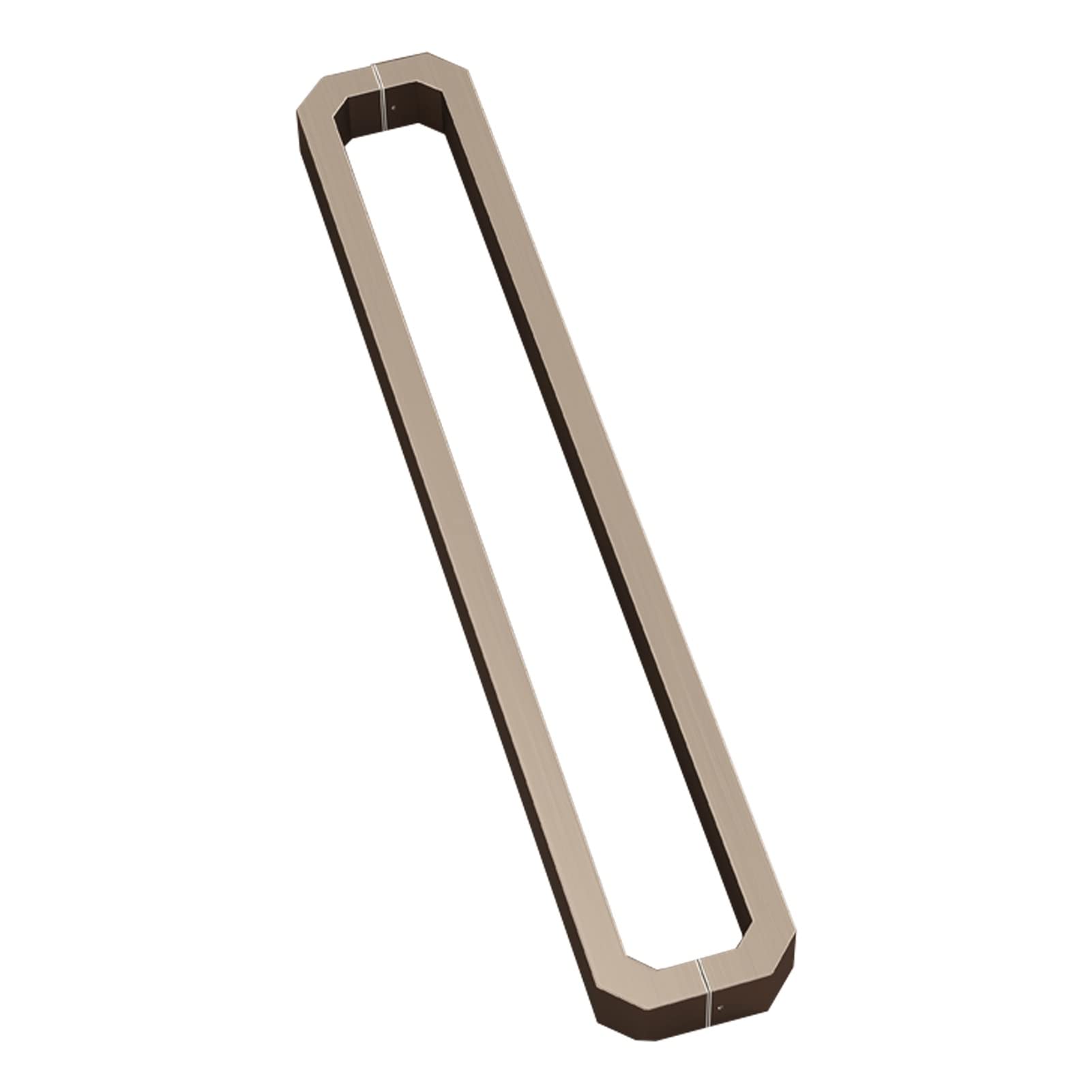 CWCQGH Sliding Barn Door Handle Stainless Steel, Modern Interior & Exterior Front Door Push Pull Door Handle Brushed Nickel, for Villa Office,Frosted Grey-100 cm (39")