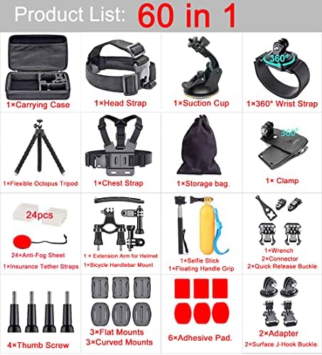 60 in 1 Camera Accessories Kit