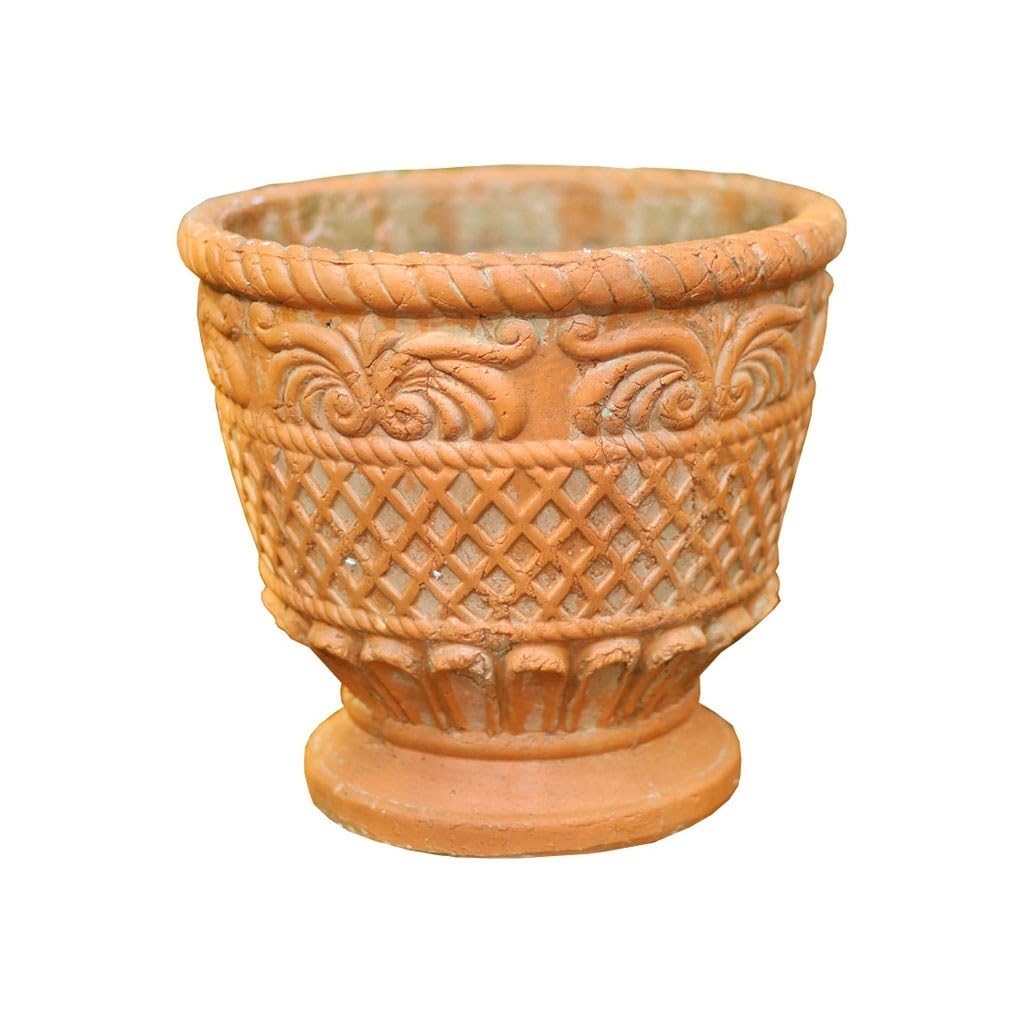 Pot pour plantes d'intérieur grand pot de fleur en poterie de sol décoratif
