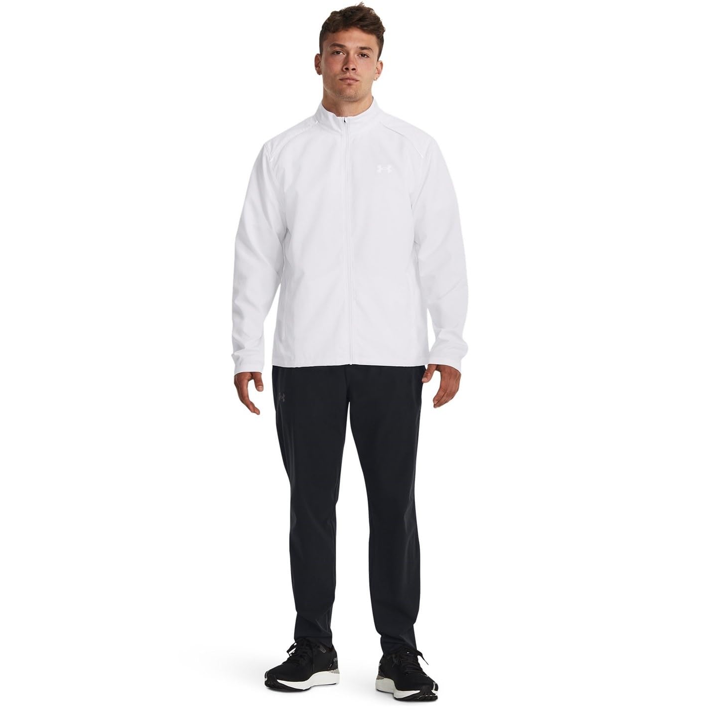 Under Armour Men Storm Run Jacket Vêtements De Course Running Jacket White 100/Steel 035 - White