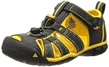  Keen SEACAMP II CNX Sandalias Unisex Niños, color multicolor (raven/yellow), talla 36 EU (3 UK)