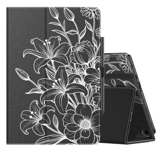 Image of MoKo Case Fits Amazon Kindle Fire HD 10 Tablet(13th /11th Gen) 10.1 inch,Line Flower