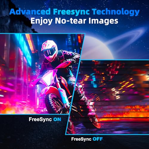 Image of FYHXele 27 inch Gaming Monitor 300Hz, QHD 1440P, 0.8ms Frameless, Ultra Slim Computer Monitor, Height /Pivot /Swivel /Tilt Adjustable Vertical Monitor, Support FreeSync, VESA, DP*2, HDMI*2