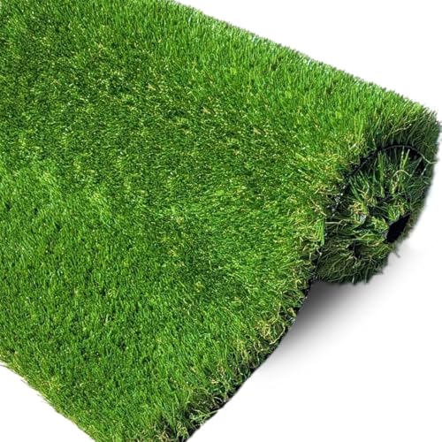 Artificial Grass 40mm & 30mm – Natural & Realistic Soft Lush High Density Fake Green Grass Roll Turf for Garden, Play Area | Pet-Friendly | UV-Resistant | Low Maintenance Lawn (30mm Height, 4m x 2m)