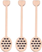 3 peças de bastão de mel, colher de mel de madeira misturador de mel para pote de mel dispensar chuvisco mel, 18 cm