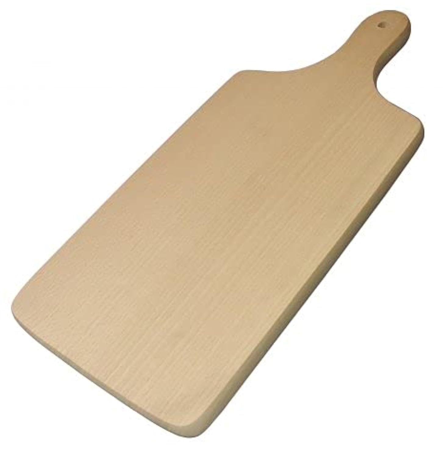 Eikenhout snijplank 40 x 50 x 4 cm, non-slip bedankt 4 schuim stopper, houten plank, keuken bord van gesneden hout met handvat
