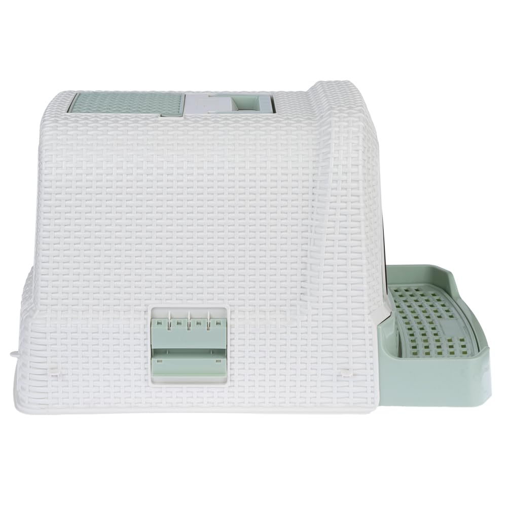 Inodoro con capó con cajón de esparcidor | con escalera extensible para facilitar la entrada | Incluye bolsa para excrementos, pala y filtro de carbón | Dimensiones: 69 x 42 x 41 cm