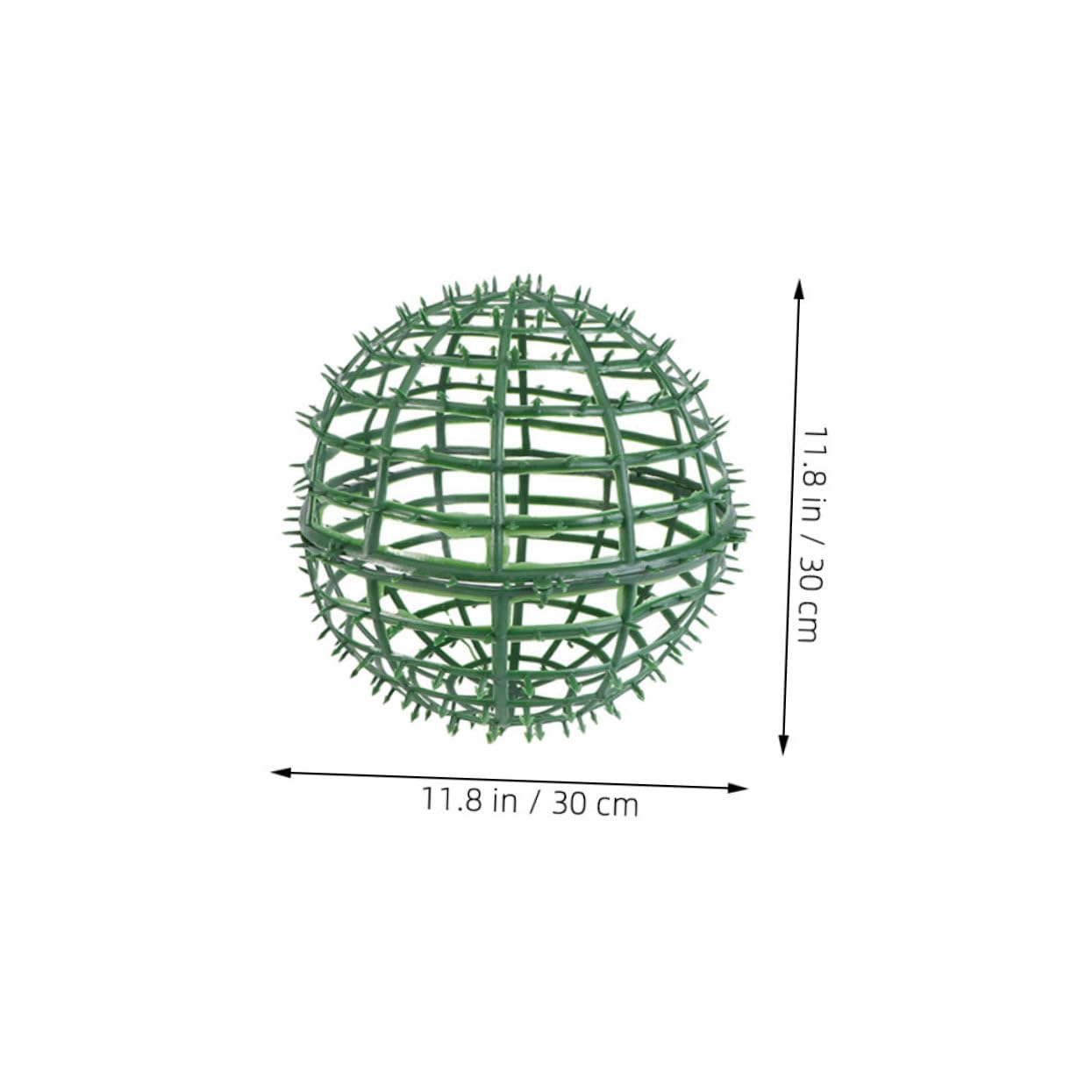 Ciieeo Cage de Support pour Boules Topiaires Artificielles 3pcs en Plastique Vert, Facile à Utiliser et Fiable pour Décoration Maison et Jardin