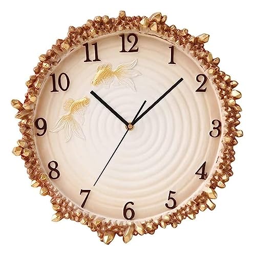Horloge murale salon moderne ronde de 14 pouces pour décorer la maison
