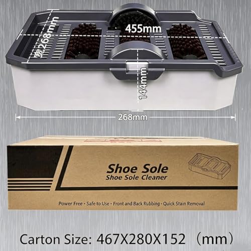Machine de nettoyage de chaussures automatique avec 3 brosses intégrées
