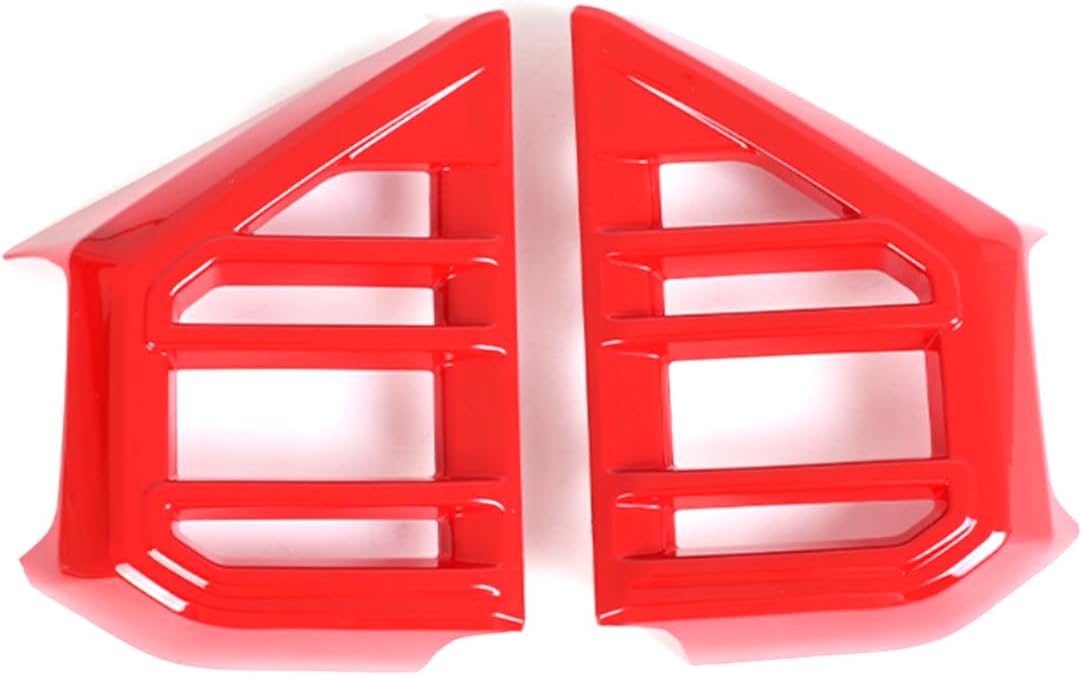 Car Accessories Fit for Toyota Tundra 2025 2024 2023 2022 Center Console Navigation Side Panel Cover Trims Middle Air Vent Outlet Panel Molding Trims(Red) 2PCS ABS