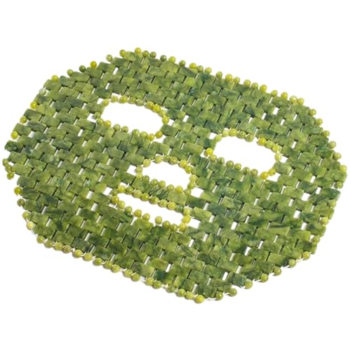 Mascarilla de jade para ojos de piedra natural pulida para masaje facial
