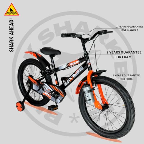 Image of BLACK SHARK Aqua Bikes for Kids Bike Brake | Bicycle for Boys & Girls | Frame | 90% Pre-Assembled |