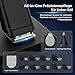 Valano Haarschneidemaschine, Barttrimmer Herren USB-Ladung Trimmer Herren Nasenhaartrimmer Haarschneidemaschine Profi Präzisionstrimmer 3 in 1 Set mit 9 Aufsätzen von 1-16 mm