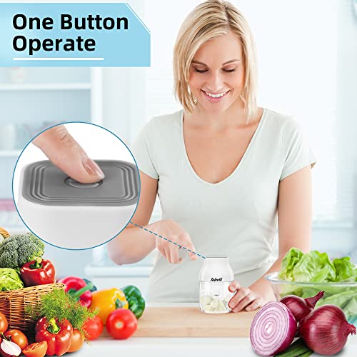 Electric Garlic Chopper, Tulevik 250Ml Mini Portable Veggie Chopper, Usb Rechargeable Garlic Grinder With Spoons And Brushes, Wireless Small Food Processor For Ginger, Chili, Meat, Etc (White) #TOP4