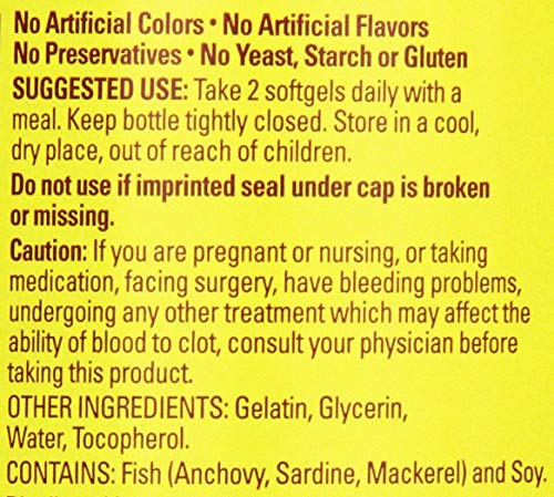 Image of Nature Made Fish Oil Omega 3 Supplements, 1200mg Softgels, 100 Softgels