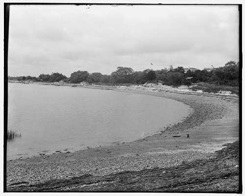 HistoricalFindings Photo: Hotel Wentworth,Beach,Resorts,inns,Shoreline,New Castle,New Hampshire,NH,1905