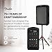 Fender Passport Conference S2 Portable PA System Bundle with Microphone Kit, Compact Speaker Stands, and Instrument Cable