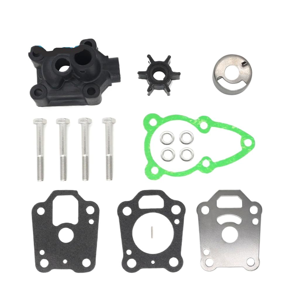 Kit de Reparación de Bomba de Agua con Carcasa 2 2.5 3 4 5 6 HP 4 y 2 Tiempos Compatible con Fuera Borda 16159A03 46-16159T01 8M0155395