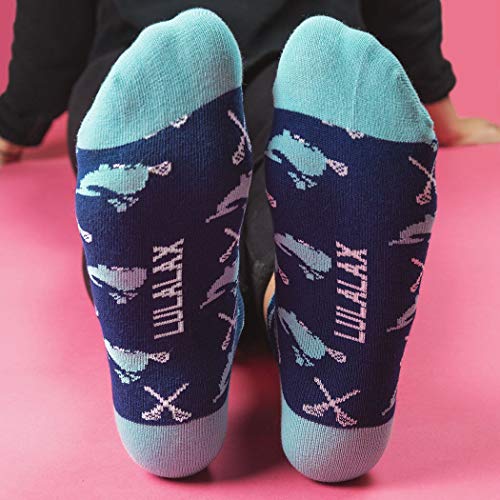 Chalktalksports Girls Lacrosse Athletic Ankle Socks | Lax Whales #TOP4