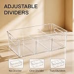 6-Pack Pantry Organizers and Storage, Clear Fridge Organizer Bins - Image 4