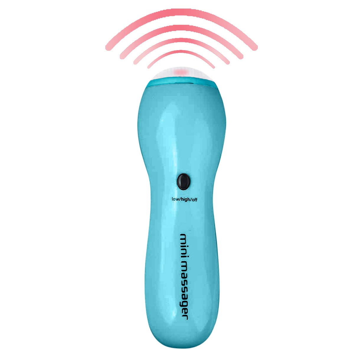 Vinsoc Portable Handheld Mini Electronic Massager with 2 Modes of Vibration (Blue)