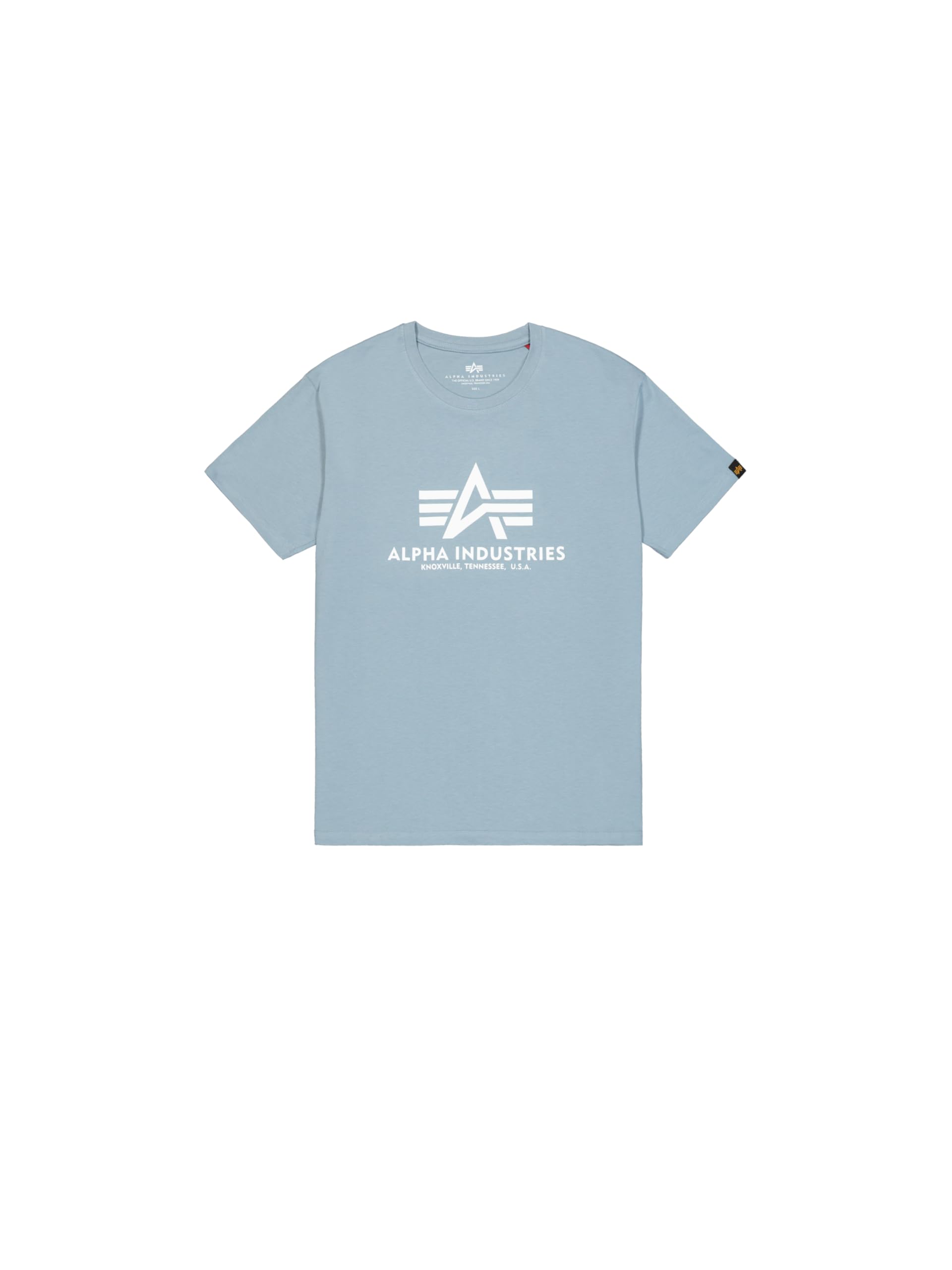 Alpha Industries Men's Gris T-Shirt Basic