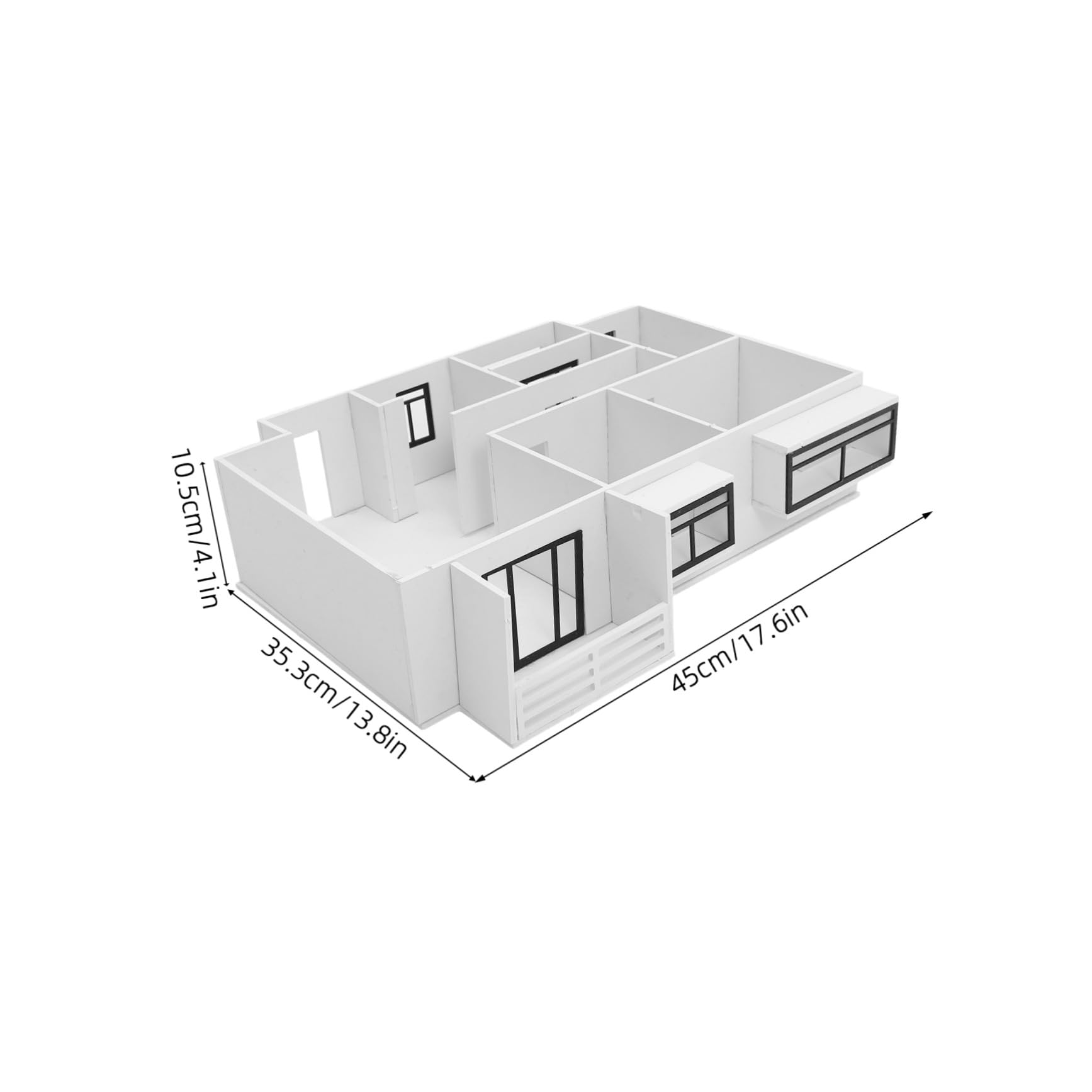 SHINEOFI 1:25 Maßstab Innenwohnungsgrundriss Satz aus Pvc und Acryl Einfacher Zusammenbau Architekturmodell für Home Design Enthusiasten und Modellbau