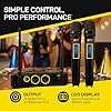 SKP Pro Audio UHF-300D Wireless Microphone System – Dual Handheld Cordless Mics with AA Batteries, 200ft Range, LCD Display, for Singing, Karaoke, Church, DJs, Stage Events - Dynamic mic #4