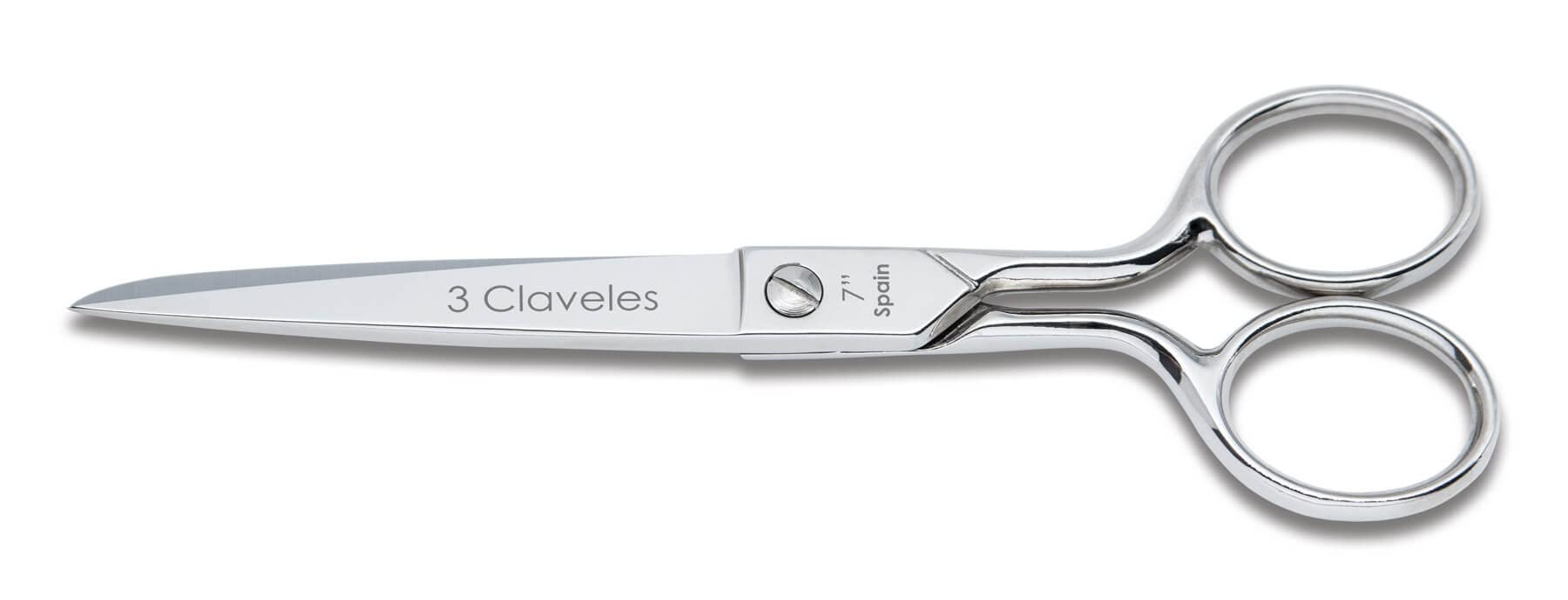 3 Claveles 7 - Tijera de costura de 7", Gris