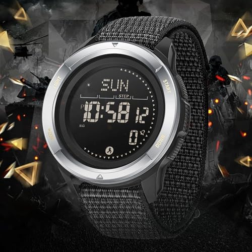 Montre numérique boussole légère orange pour ne plus perdre le cap